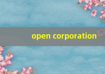 open corporation